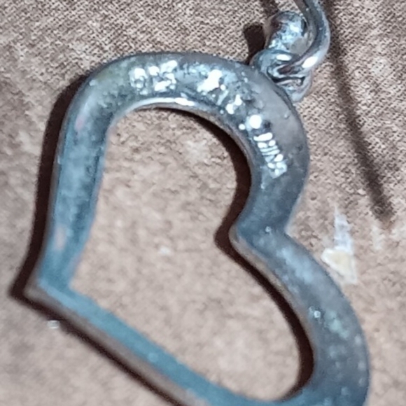 Delicate Heart Dangle French Wire Earrings - Picture 4 of 8